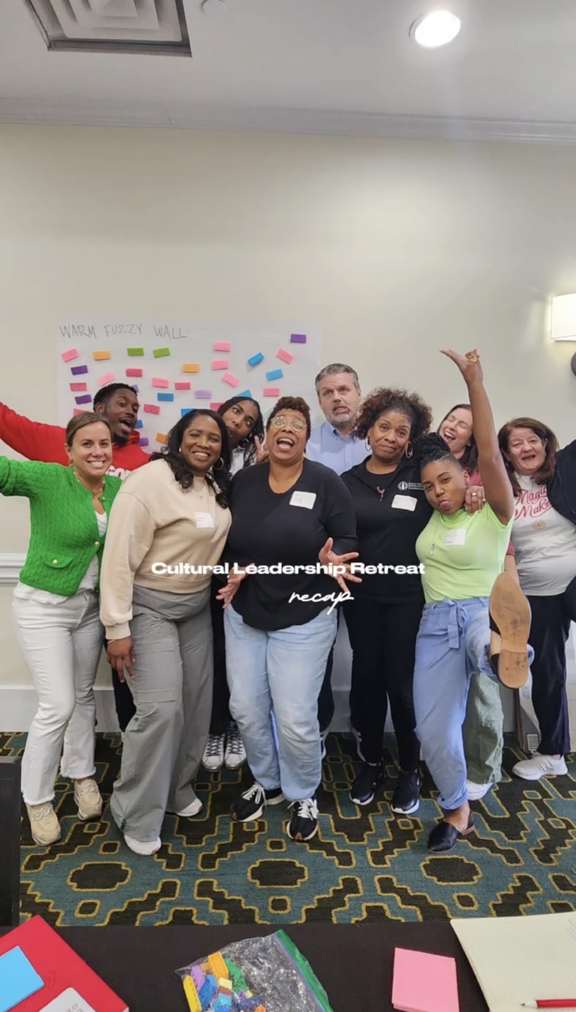 Ally facilitating a team building workshop