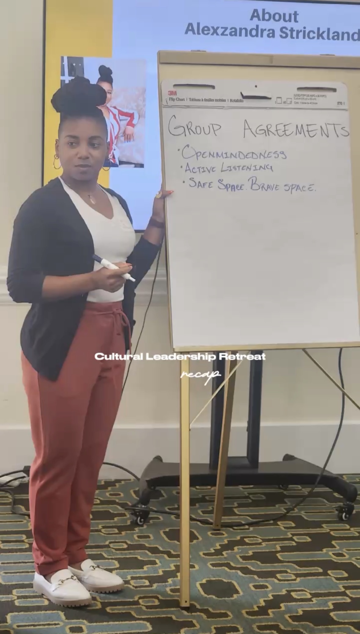 Team members engaged in a facilitated group activity